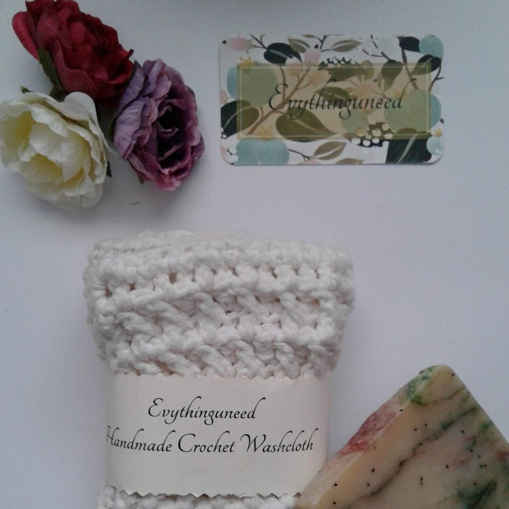 Handmade Crochet Wash Cloth Square